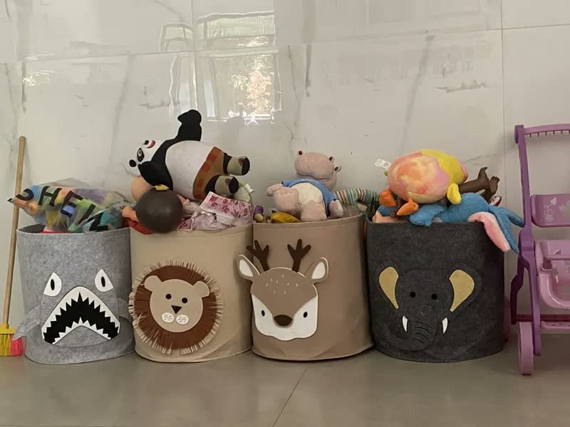 foto de Cesto De Roupa Bebe Infantil Organizador Dobravel Quarto