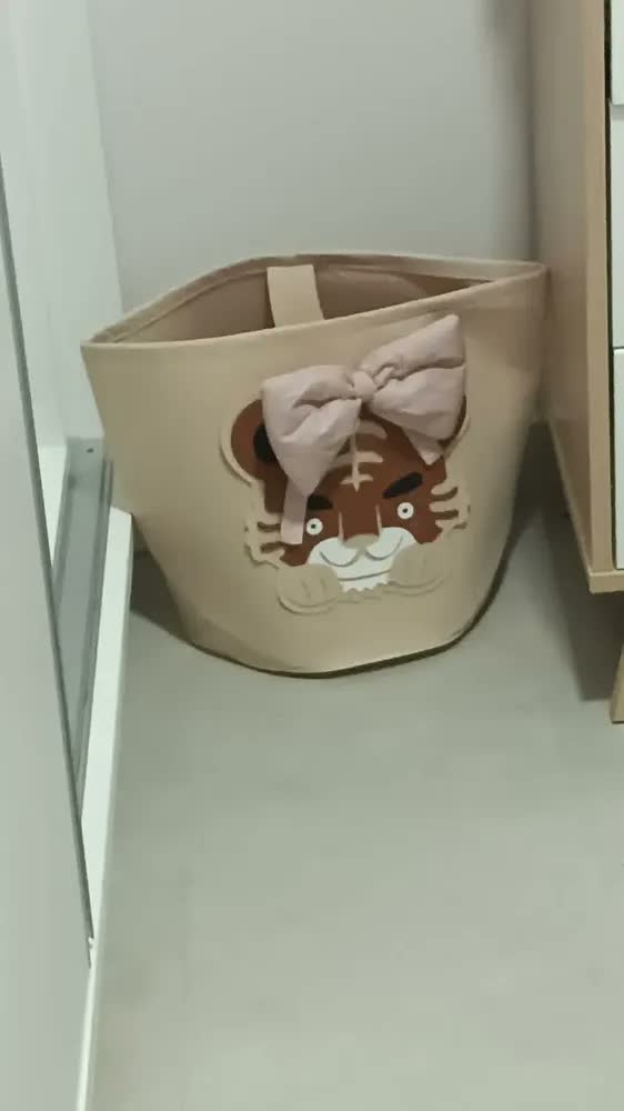 foto de Cesto De Roupa Bebe Infantil Organizador Dobravel Quarto