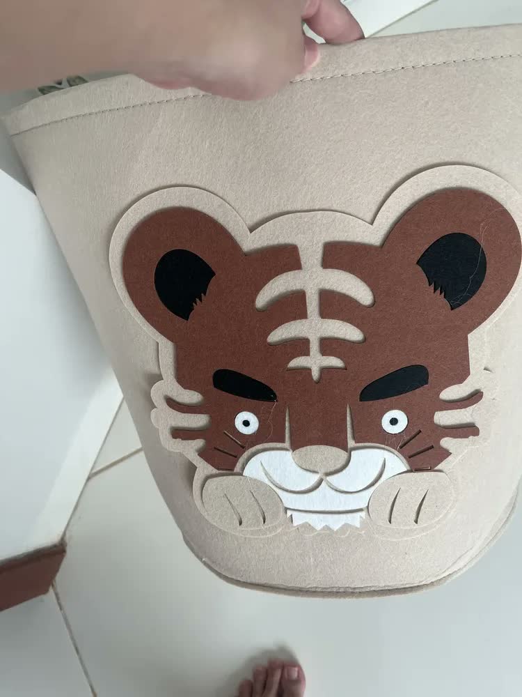 foto de Cesto De Roupa Bebe Infantil Organizador Dobravel Quarto