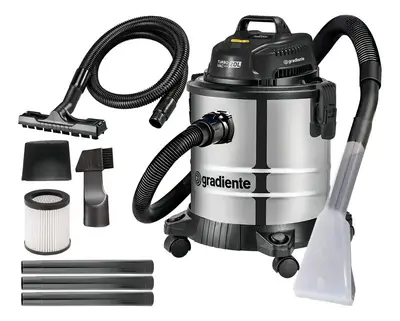 foto de Aspirador De Pó E Água Inox Multiuso Soprador Com Bico Extratora 20l 1200w Turbo Vac Pgac200 Gradiente