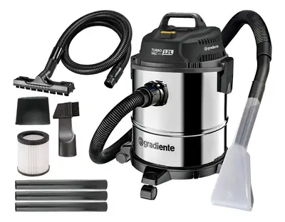 foto de Aspirador De Pó E Água Inox Multiuso Soprador Com Bico Extratora 12l 1200w Turbo Vac Pgac120 Gradiente