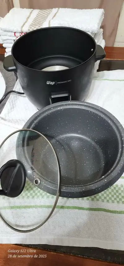 foto de Panela Elétrica De Arroz Wap Wrc1000 2 Em 1 Gray Stone 127V