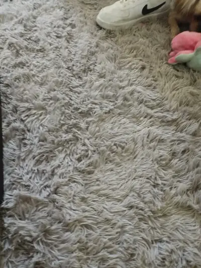 foto de Tapete Redondo 140 Cm Peludo Felpudo Macio Para Sala Quarto