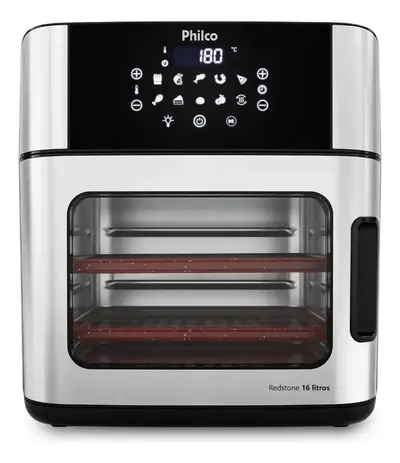 foto de Fritadeira Air Fryer Philco PAF16A 4 Em 1 Painel Digital 16l