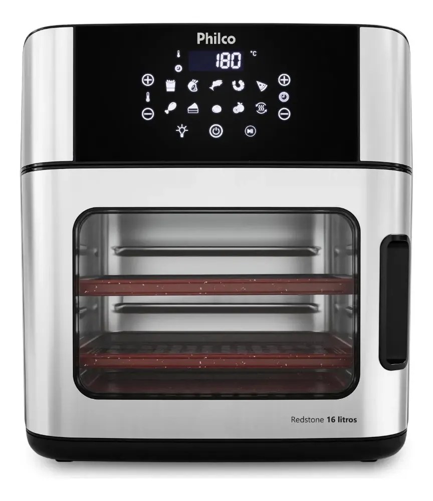Fritadeira Air Fryer Philco PAF16A 4 Em 1 Painel Digital 16l