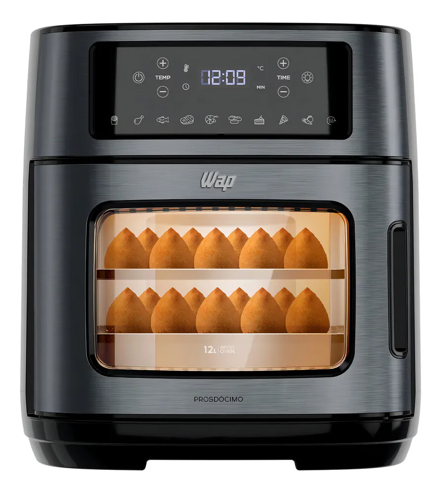 foto de Fritadeira Elétrica Air Fryer Oven Black INOX WAP WAOD2