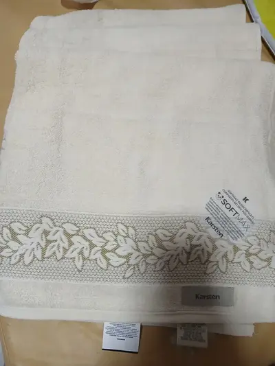 foto de Kit 3 Toalhas Banho Grande Karsten Provence 70x135cm Softmax