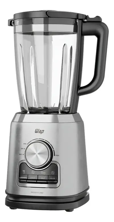 foto de Liquidificador Com Copo De Vidro Wap Wb2000 2l 900w Cinza