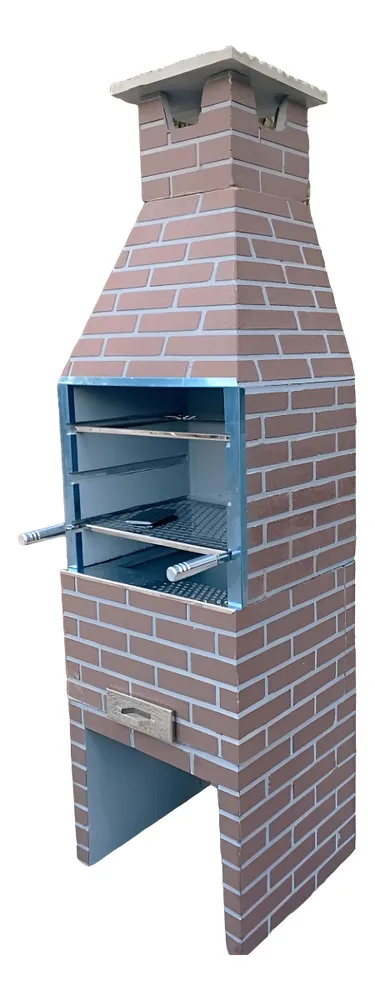 Churrasqueiras pré-moldadas tijolinho 0,65cm X 2,25 cor marrom