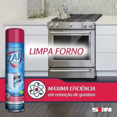 foto de Kit 4 Limpa Foam Remove Sem Esforço Gordura Forno Fogão Microonda