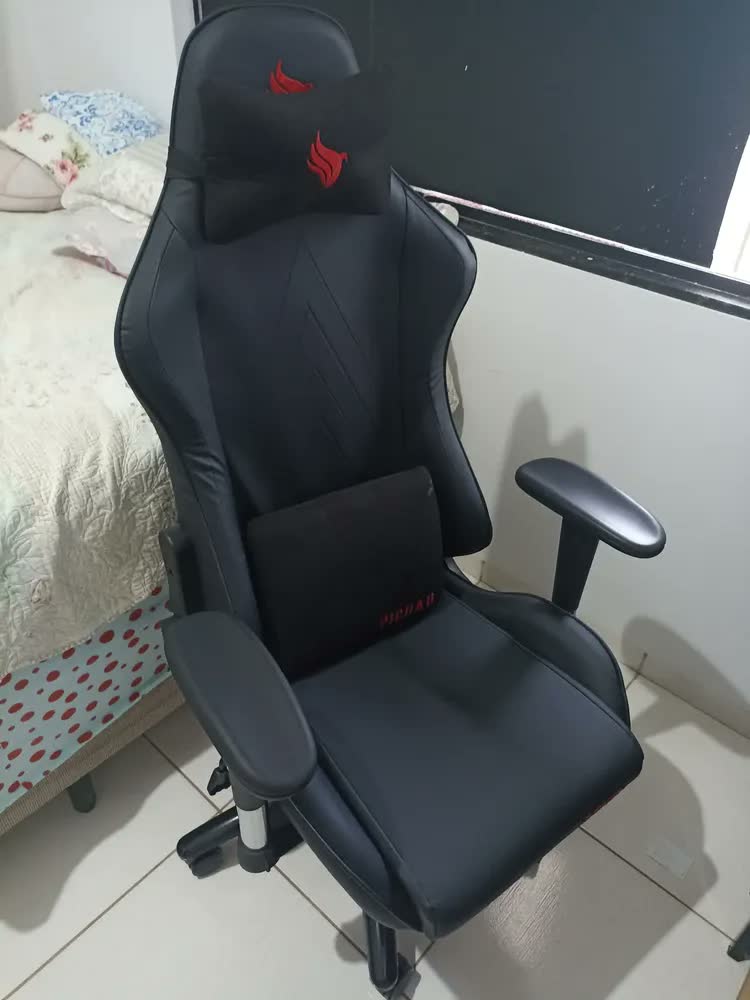 foto de Cadeira Gamer Pichau Donek L, Preto, Pch-dnkl-bl02