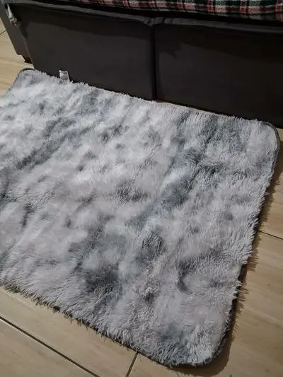 foto de Tapete Sala Quarto 1,00x1,40 Shaggy Peludo Fofinho Luxo