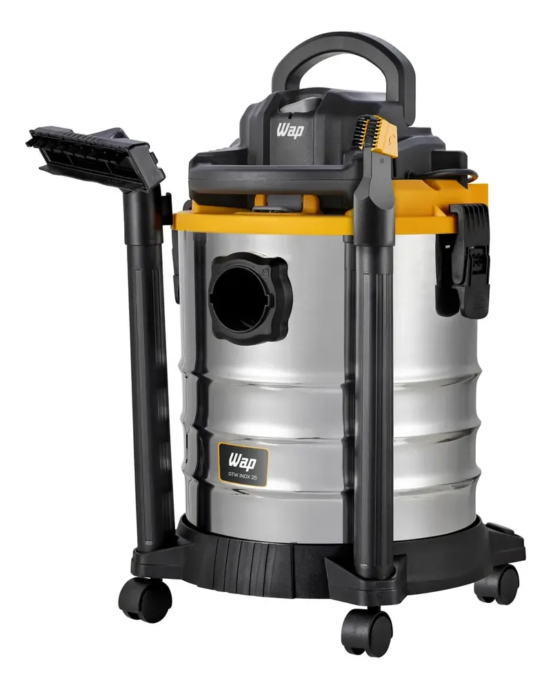 foto de Aspirador de Pó e Água WAP GTW INOX 25 Com Soprador e Potência de 2000W
