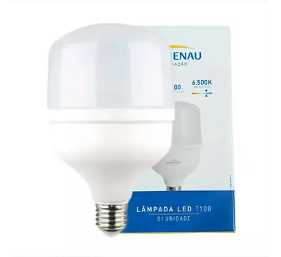 foto de Kit 2 Lâmpadas LED 30W Blumenau Bulbo E27 Branco Frio 6500K 2400lm