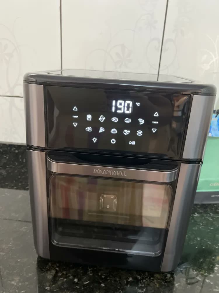 foto de Fritadeira Elétrica AFON-12L-BG Forno Oven 12 Litros Preto Mondial