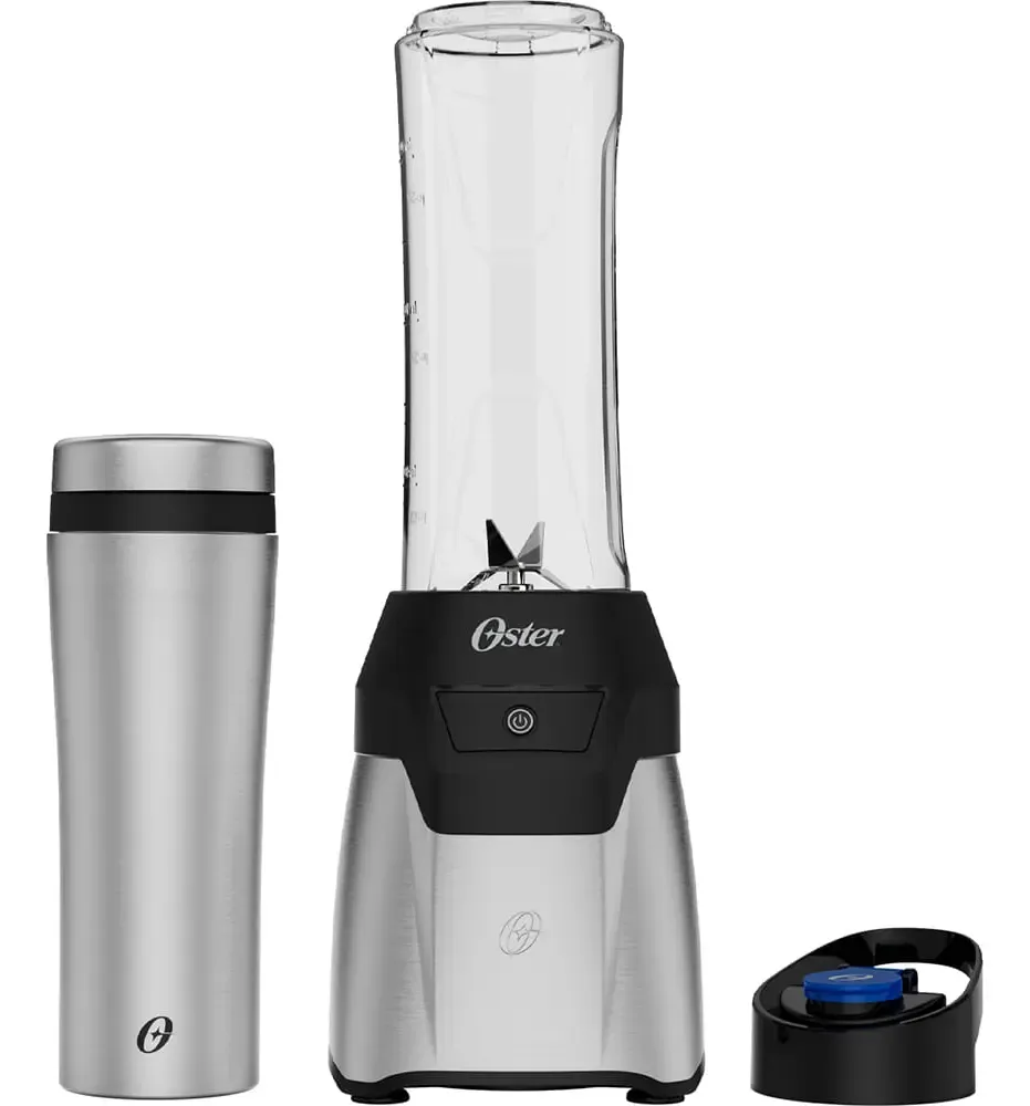 foto de Blender Power Inox Oster Com 2 Jarras To Go Cor Prateado