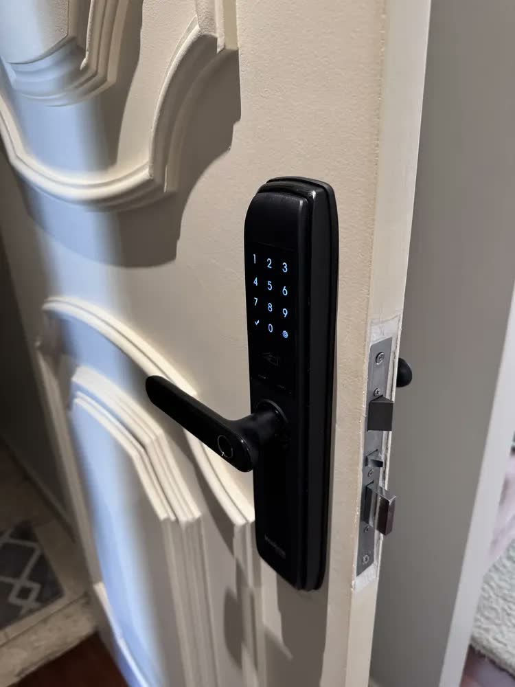 foto de Fechadura Digital Intelbras Mfd 7000 Maçaneta Embutir Abnt Senha Tag