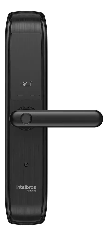 Fechadura Digital Intelbras Mfd 7000 Maçaneta Embutir Abnt Senha Tag