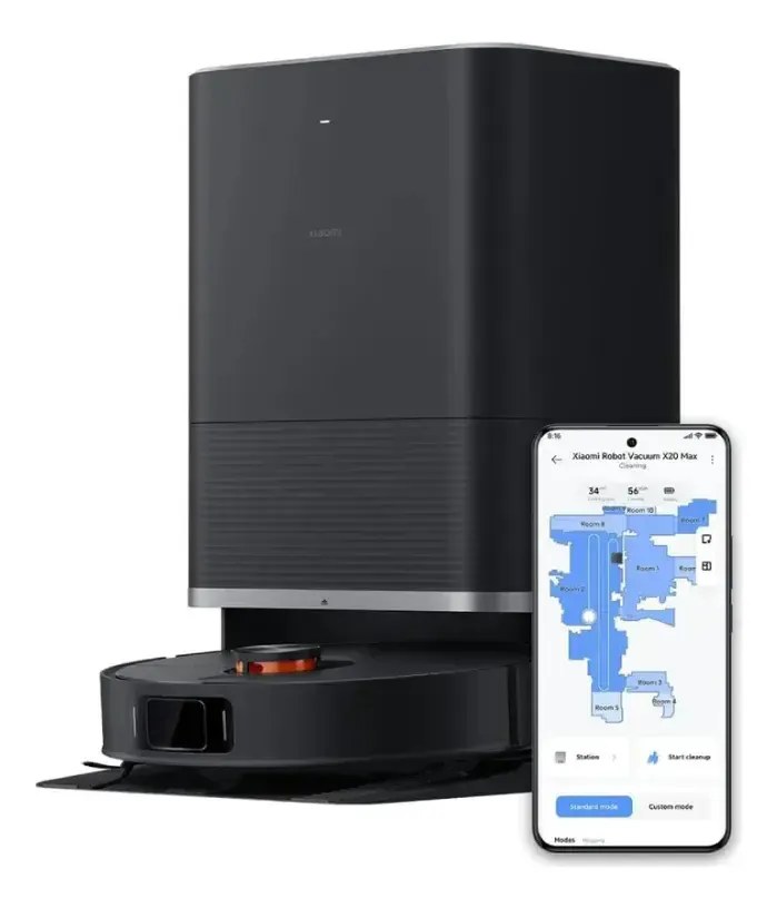 Robô Xiaomi Mi Robot Vacuum X20 Max Wi-fi 2025 Cor Preto bivolt