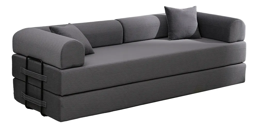 Sofá Cama 3 Lugares Retrátil Reclinável Multifuncional 2,00m