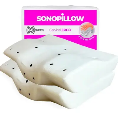 foto de Travesseiro Ortopédico Sonopillow Cervical Kit 2 Viscoelástico Antialérgico