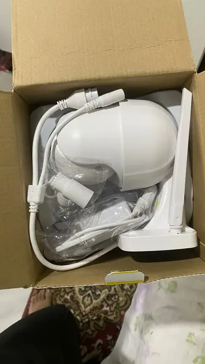 foto de Kit 2 Câmeras Segurança Ip Interna Externa Wifi iCSee Infravermelho Prova D’Água - HW