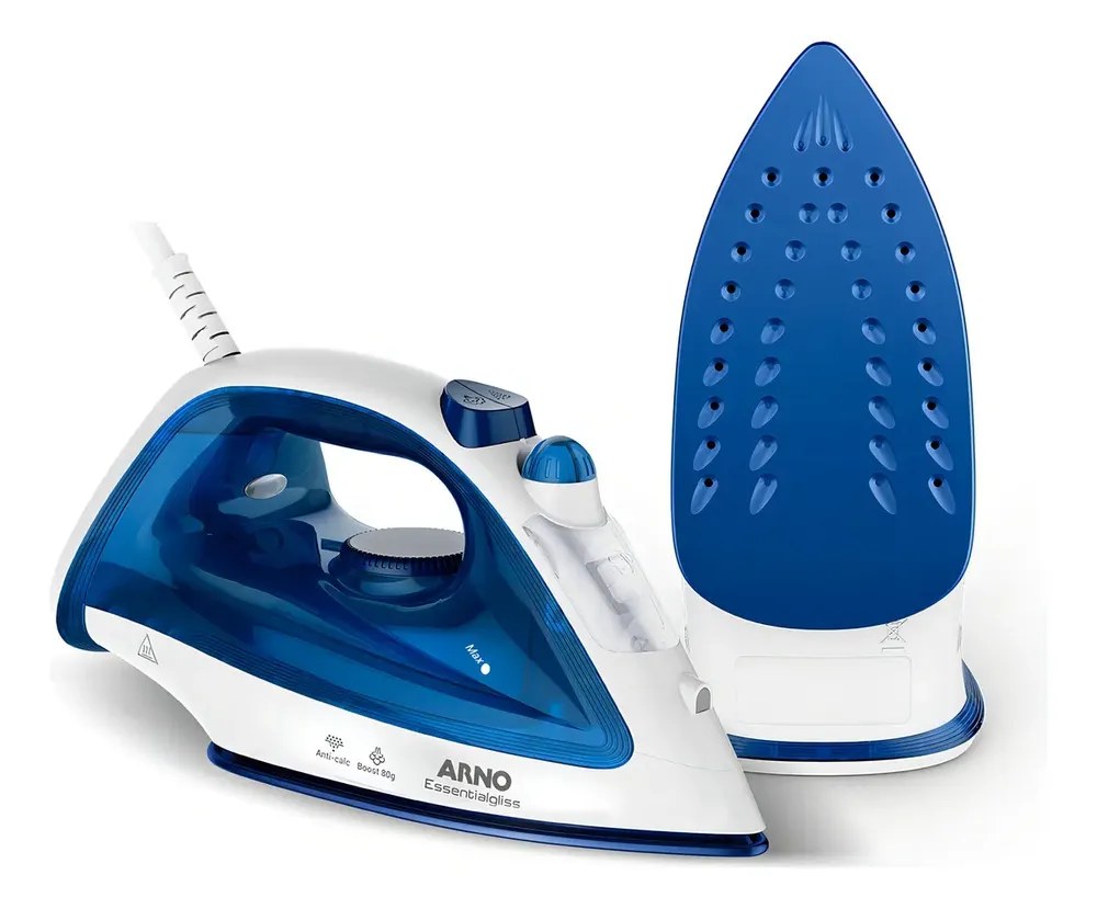 Ferro A Vapor Essentialgliss Azul Com Base Antiaderente Fea1