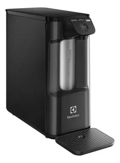 foto de Purificador de Água Gelada Fria e Natural Eletrônico Placa Compacto Electrolux PE12P com Filtro Carvão 6 meses ou 3000L Painel Touch Preto Bivolt
