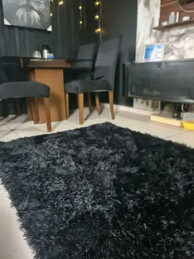 foto de Tapete 2,00x1,50 Peludo Felpudo Sala E Quarto Cores Cor Bege-mesclado Desenho Do Tecido Pelo Alto