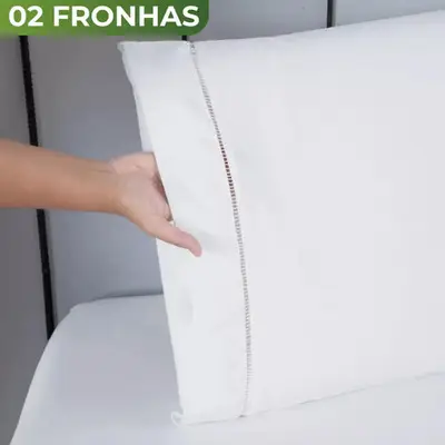 foto de Jogo de Lençol Casal 3 Peças 400 Fios Micropercal Azul-marinho Elástico