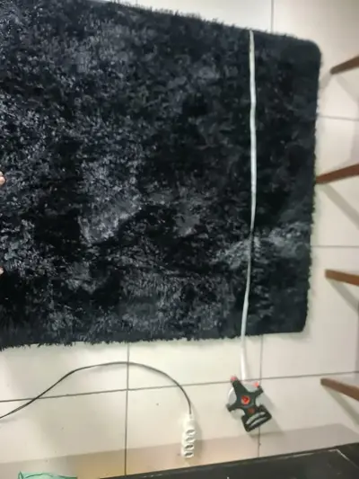 foto de Tapete 2,00x1,50 Peludo Felpudo Sala E Quarto Cores Cor Cinza Mesclado Desenho Do Tecido Pelo Alto Casa Laura Enxovais Tapete Médio Para Sala