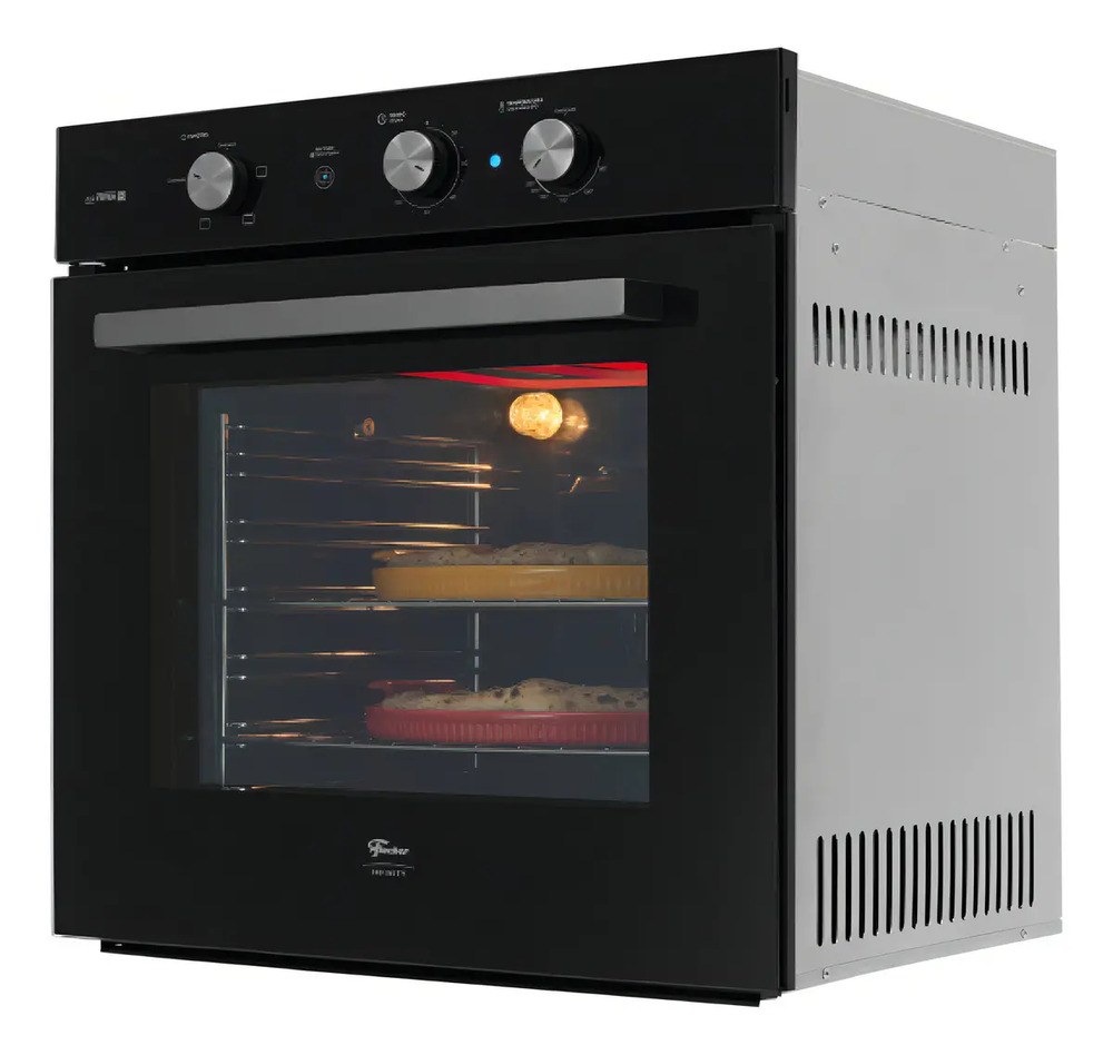 Forno A Gás De Embutir Fischer Infinity 78l Grill Preto