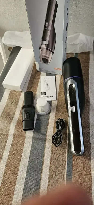 foto de Aspirador Portátil Sem Fio para Carro Drecell de 80W com Motor sem Escova e Filtro HEPA
