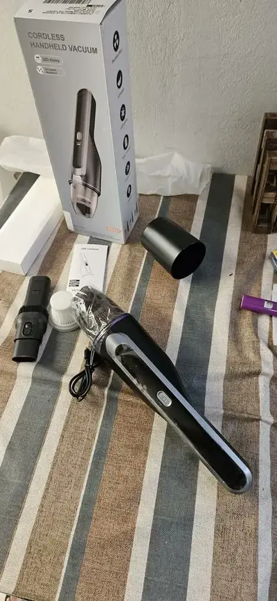 foto de Aspirador Portátil Sem Fio para Carro Drecell de 80W com Motor sem Escova e Filtro HEPA