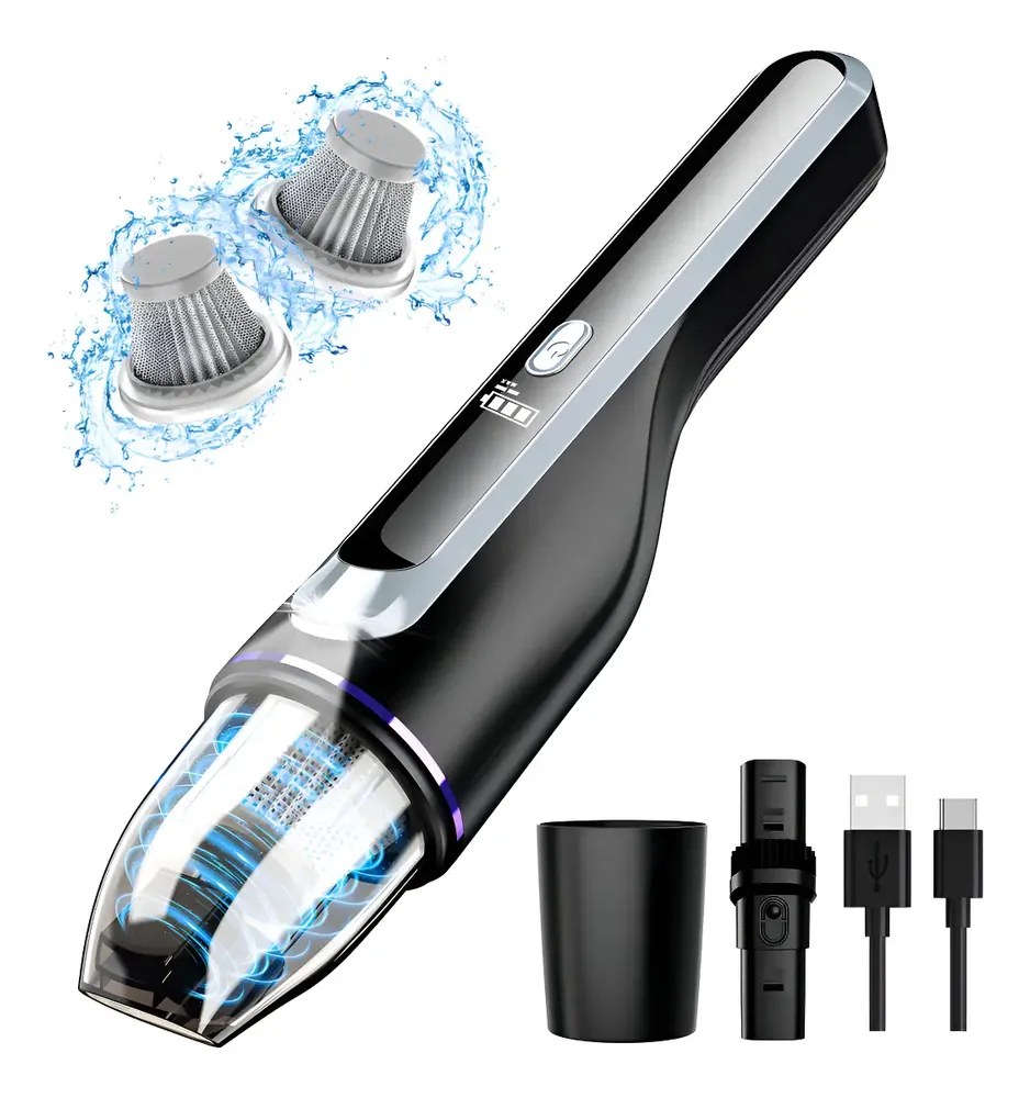 Aspirador Portátil Sem Fio para Carro Drecell de 80W com Motor sem Escova e Filtro HEPA