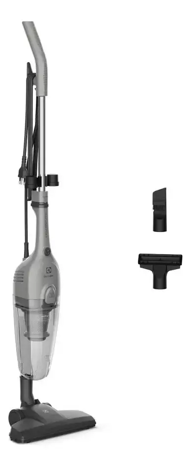 foto de Aspirador De Pó Vertical Com Fio Portátil De Mão 2 Em 1 1500w De Potência Com Cabo Elétrico De 6 Metros Com Filtro Hepa Electrolux STK16 Cinza
