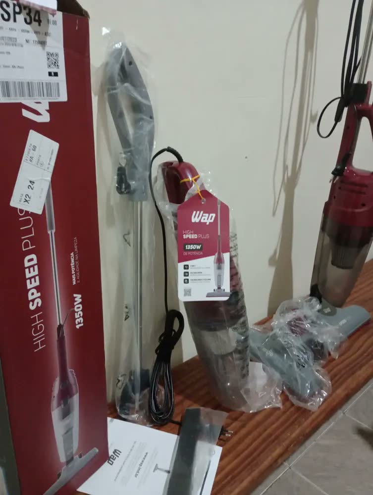 foto de Aspirador De Pó Vertical 3 Em 1 High Speed Plus 1350w Wap Cor Cinza