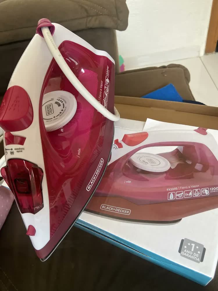 foto de Ferro De Passar Roupa À Seco Ou Vapor Black Decker Fx2250
