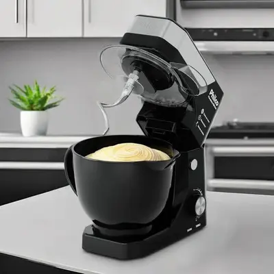 foto de Batedeira Planetária Philco 900W 5L Preta 12 Velocidades Turbo PBP90A