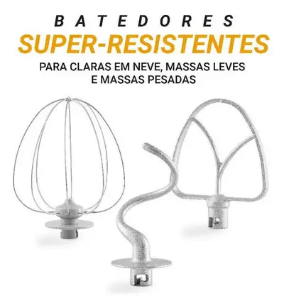 foto de Batedeira Planetária Philco 900W 5L Preta 12 Velocidades Turbo PBP90A