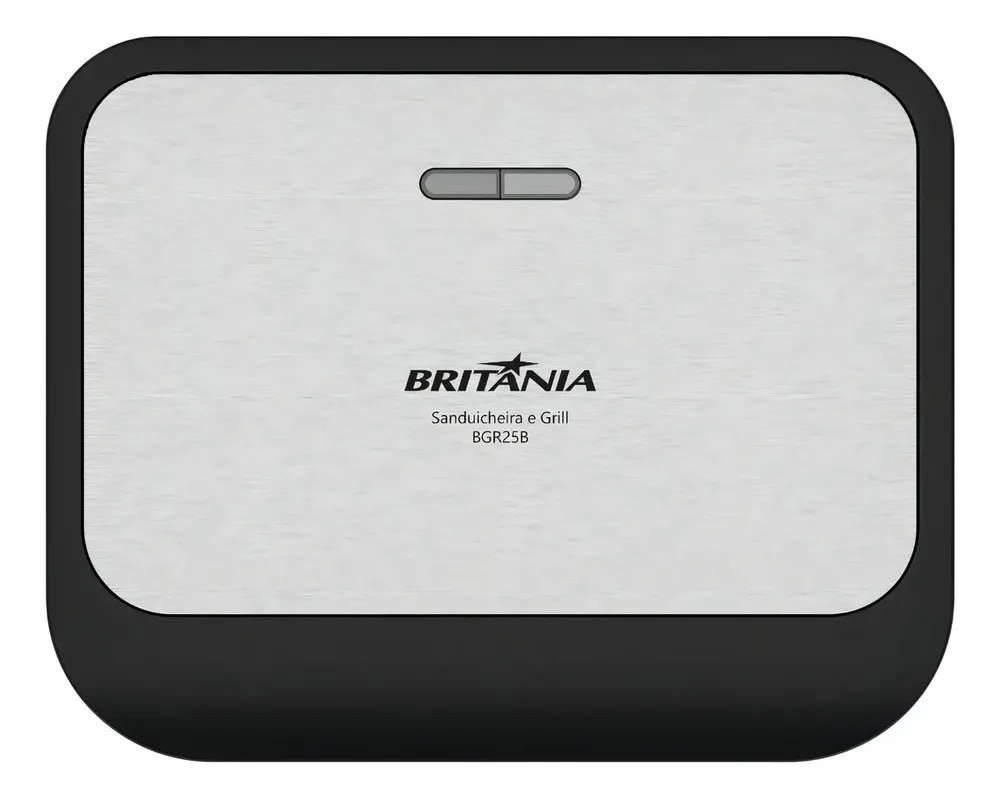 Sanduicheira e Grill britânia BGR25B 2 em 1 750w Preto