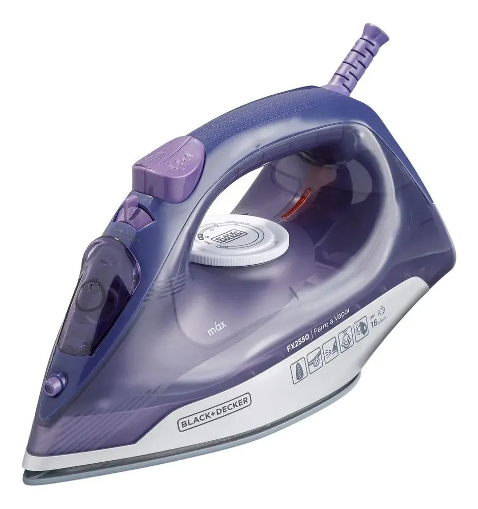 Ferro De Passar Roupa À Seco Ou Vapor Black Decker Fx2550