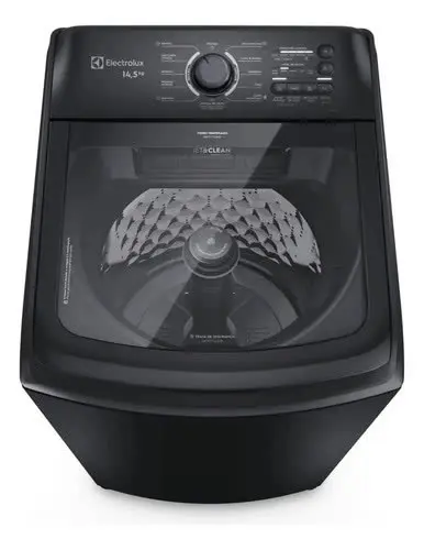 foto de Máquina De Lavar Electrolux 14,5kg Cesto Inox Lep15 Preto