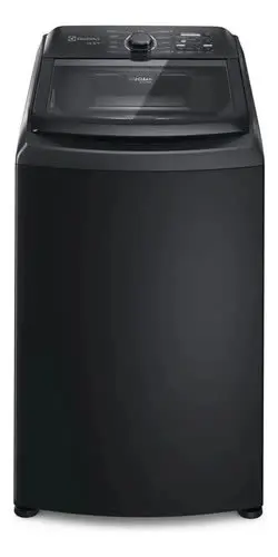 foto de Máquina De Lavar Electrolux 14,5kg Cesto Inox Lep15 Preto