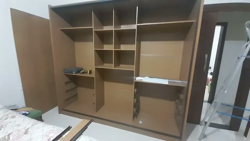 foto de Guarda Roupa Casal MDF Horizonte Vegas 3 Portas 6 Gavetas Moderno