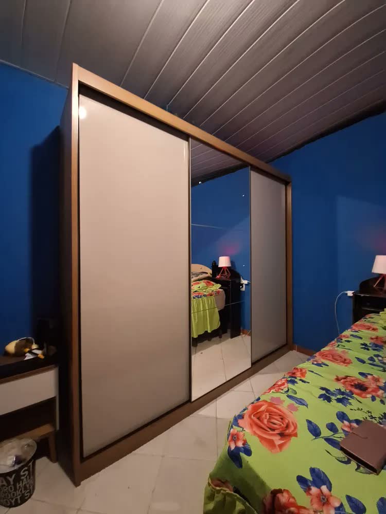 foto de Guarda Roupa Casal MDF Horizonte Vegas 3 Portas 6 Gavetas Moderno