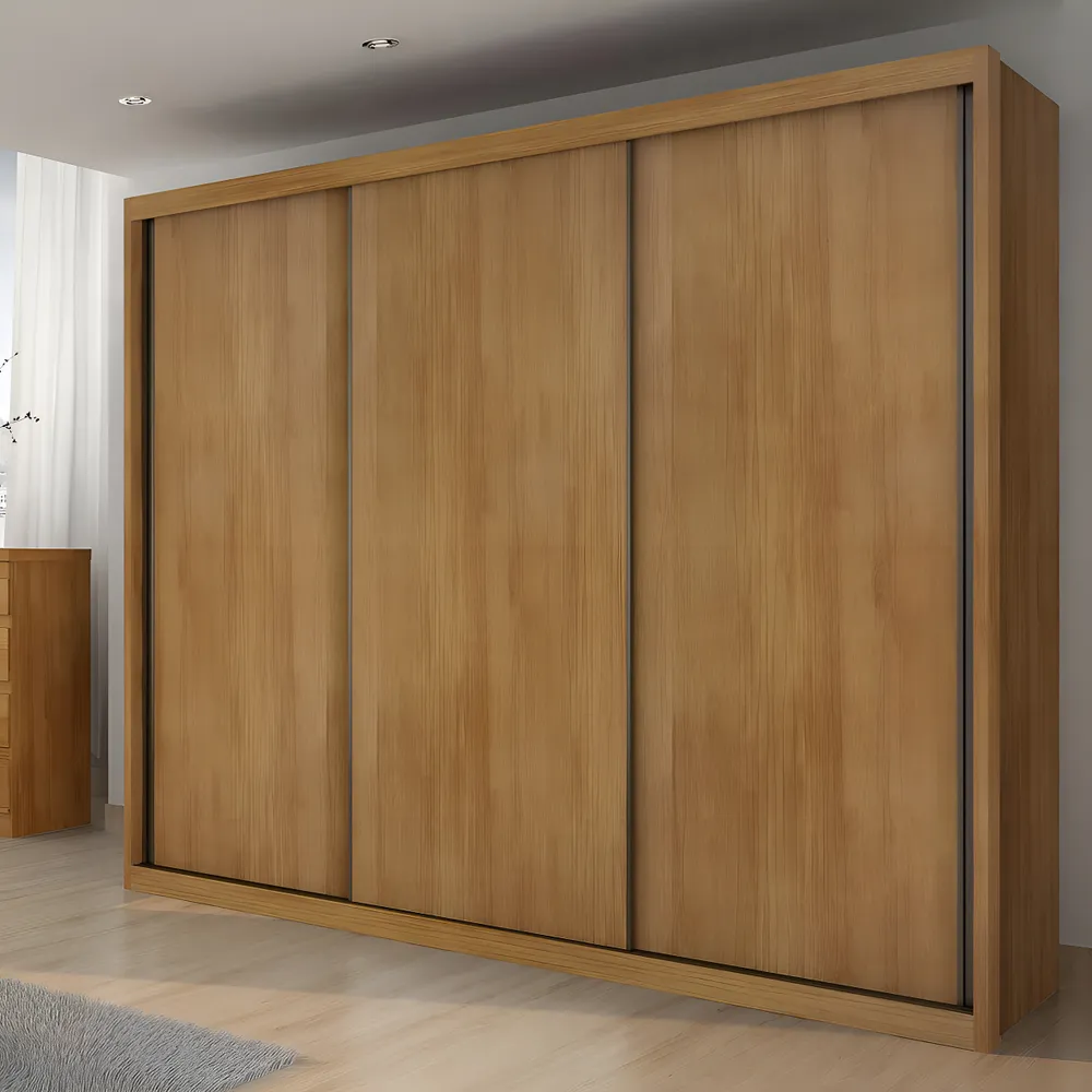Guarda Roupa Casal MDF Horizonte Vegas 3 Portas 6 Gavetas Moderno