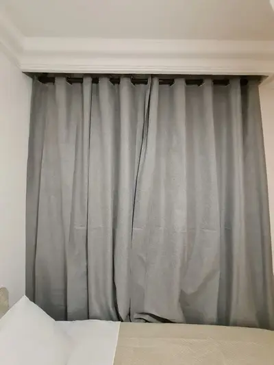foto de Cortina Linho 100% Blackout Para Sala Quarto 3,00x2,50