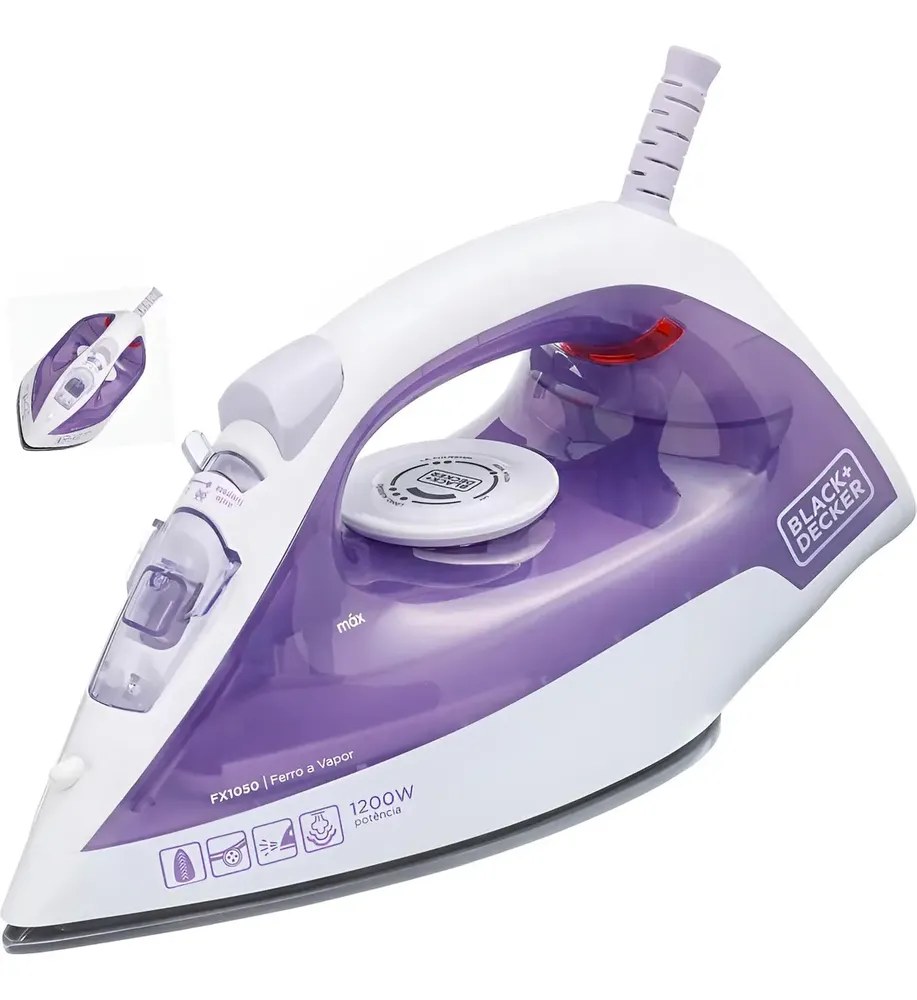 Ferro De Passar Roupa A Vapor Black+decker Fx1050