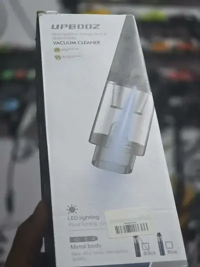 foto de Aspirador de Pó Portátil Upbooz Sem Fio 14000Pa com LED e Soprador 2 em 1 para Casa e Carro